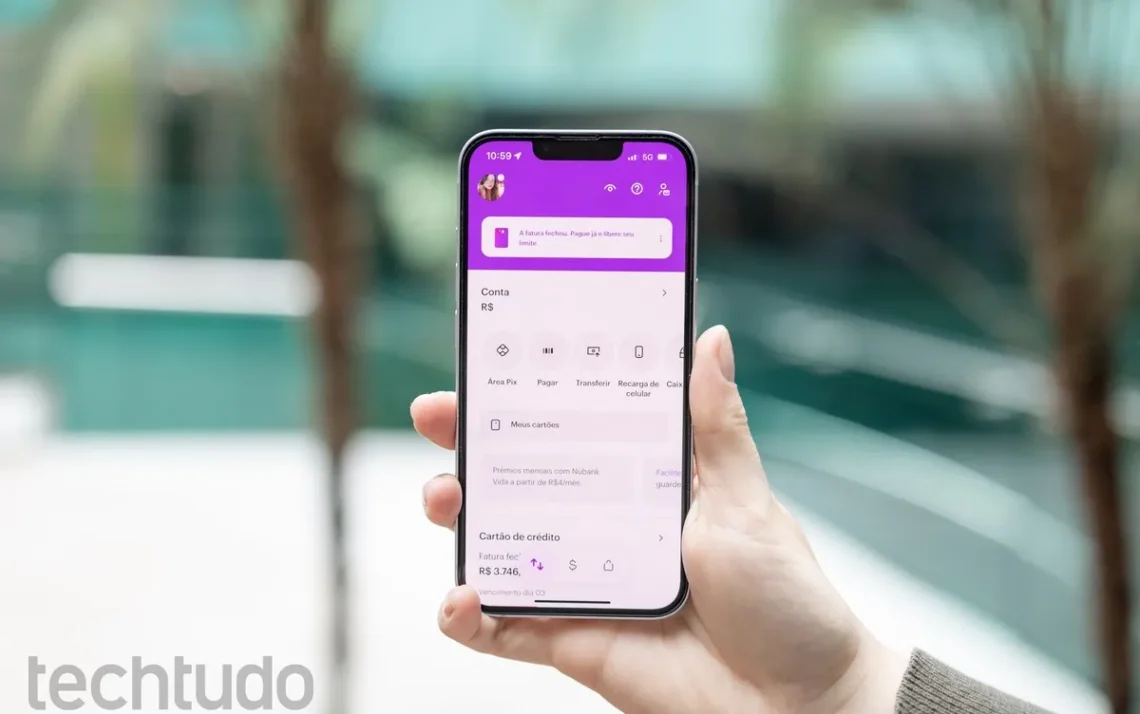 cartão roxinho, banco digital, aplicativo financeiro